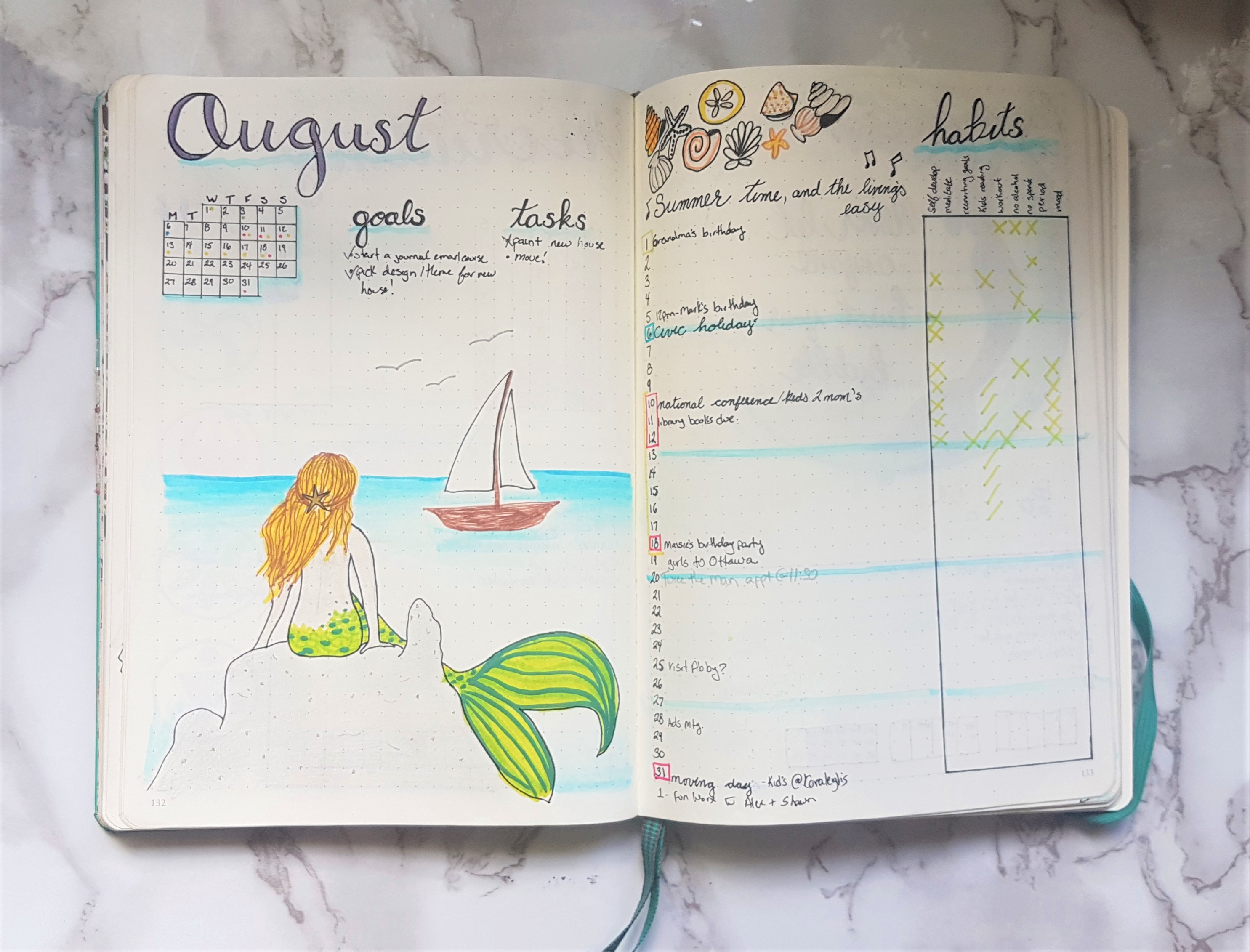 August Flip Through · Planning With Maggie Rae